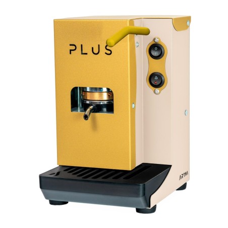 Aroma Plus Macchina da Caffè Cialde Cialde 44mm Avorio/Oro