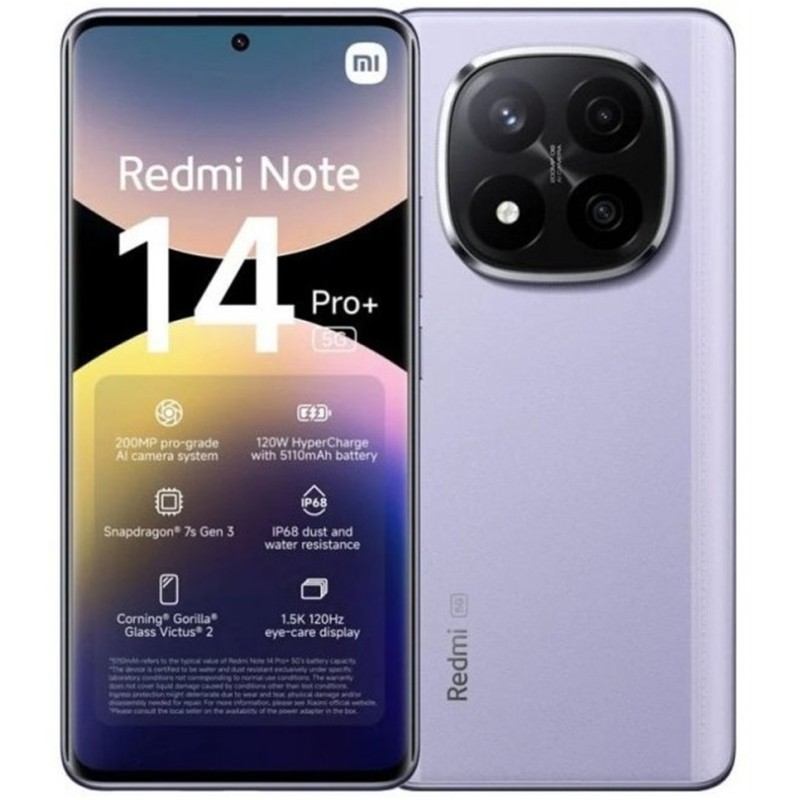 Xiaomi Redmi Note 14 Pro+ 8+256GB 6.67" 5G Lavender Purple EU