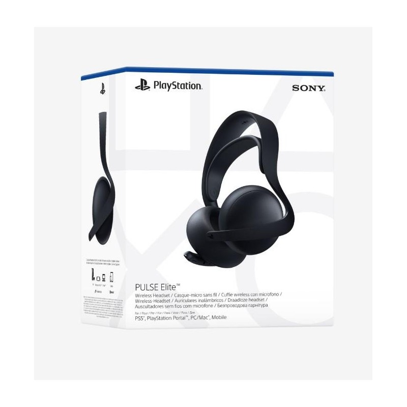 PS5 Cuffie Wireless Con Microfono Pulse Elite Midnight Black