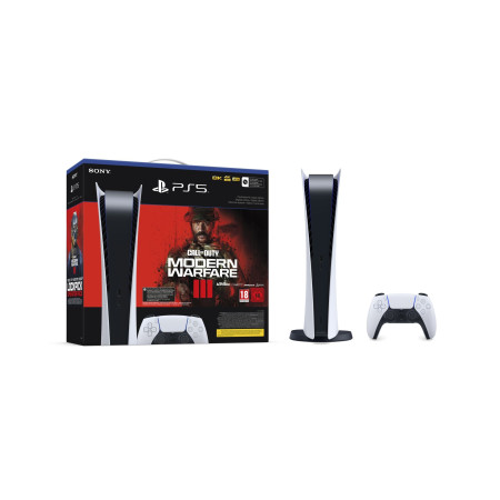 PS5 Console 825GB Digital Ed. White + Call of Duty MWIII VCH EU