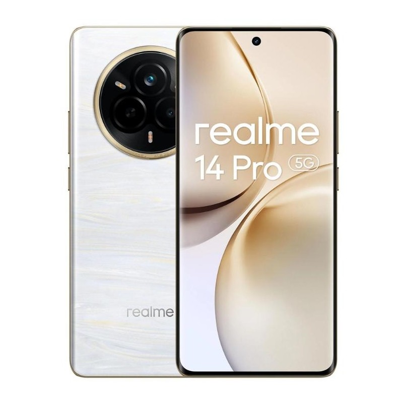 Realme 14 Pro 8+256GB 6.77" 5G Pearl White Dual Sim Italia