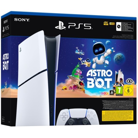 PS5 Console 1TB Digital Slim White Astro Bot Bundle Italia
