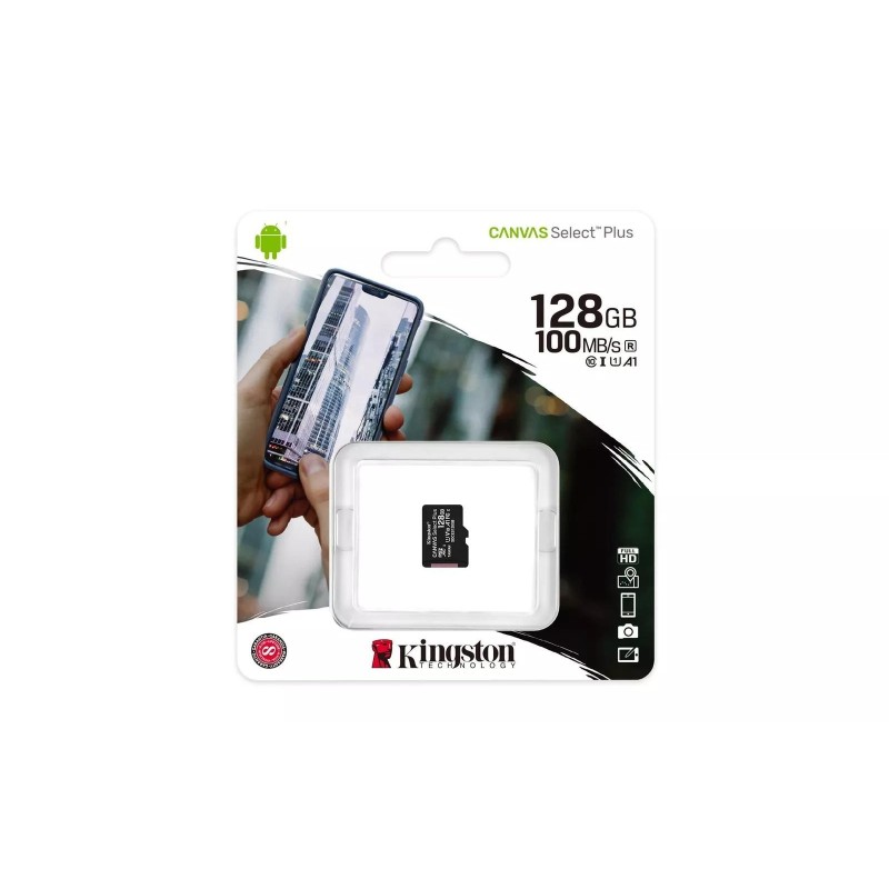 Kingston Micro SD 128GB Cl10 Canvas S.Plus SDCS2/128GBSP