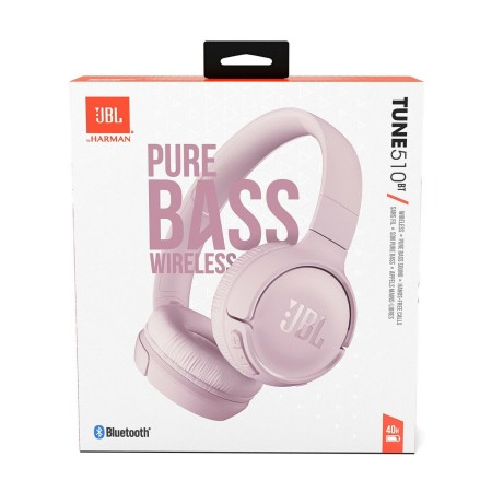 JBL Cuffie Bluetooth Tune 510BT T510BT +Mic Pink