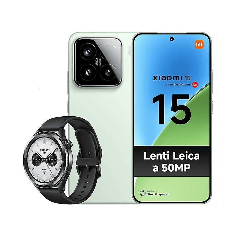 Xiaomi 15 12+256GB 6.36" 5G Green Dual Sim Europa + Watch S4