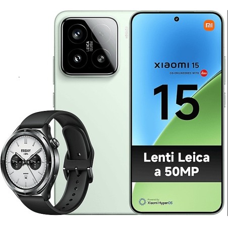 Xiaomi 15 12+256GB 6.36" 5G Green Dual Sim Europa + Watch S4