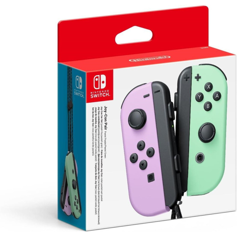 Switch Joy-Con Coppia Controller Viola Pastello / Verde Pastello