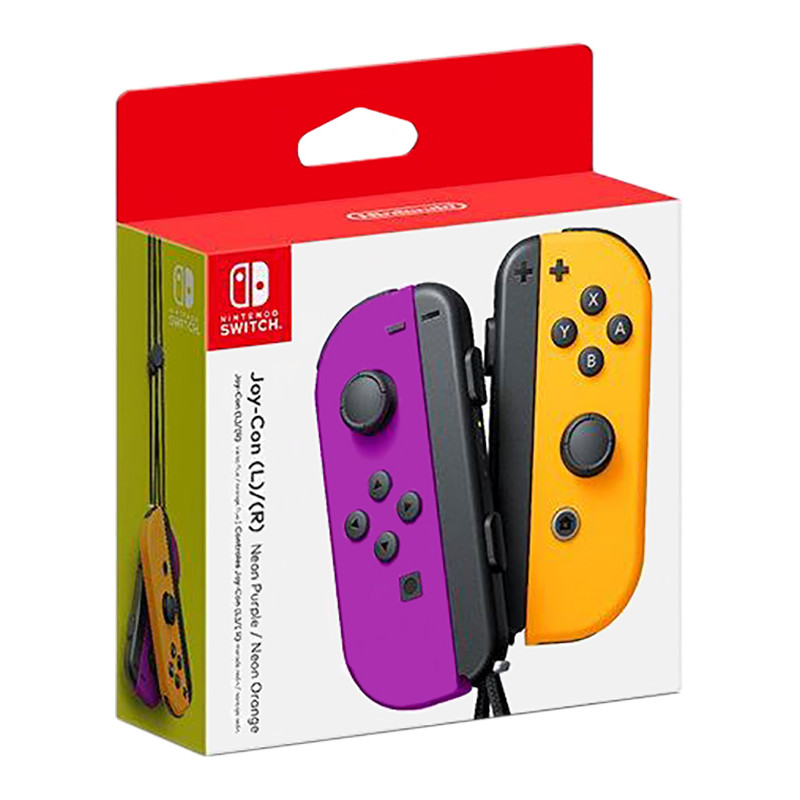 Switch Joy-Con Coppia Controller Viola Neon / Arancione Neon