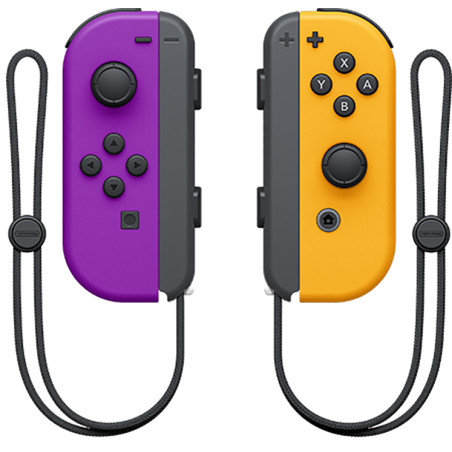 Switch Joy-Con Coppia Controller Viola Neon / Arancione Neon