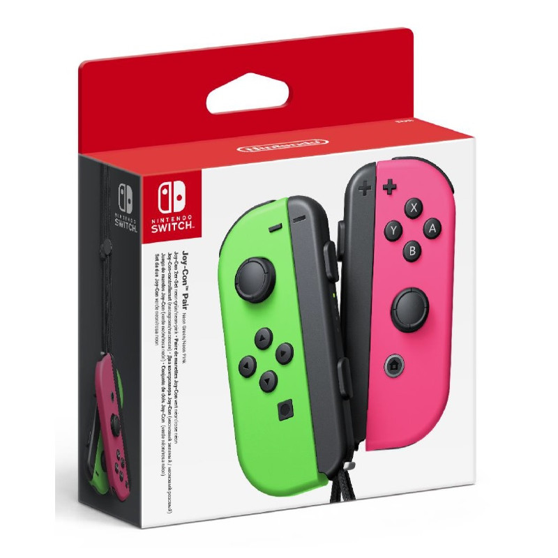 Switch Joy-Con Coppia Controller Verde Neon / Rosa Neon