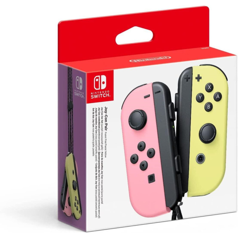 Switch Joy-Con Coppia Controller Rosa Pastello / Giallo Pastello