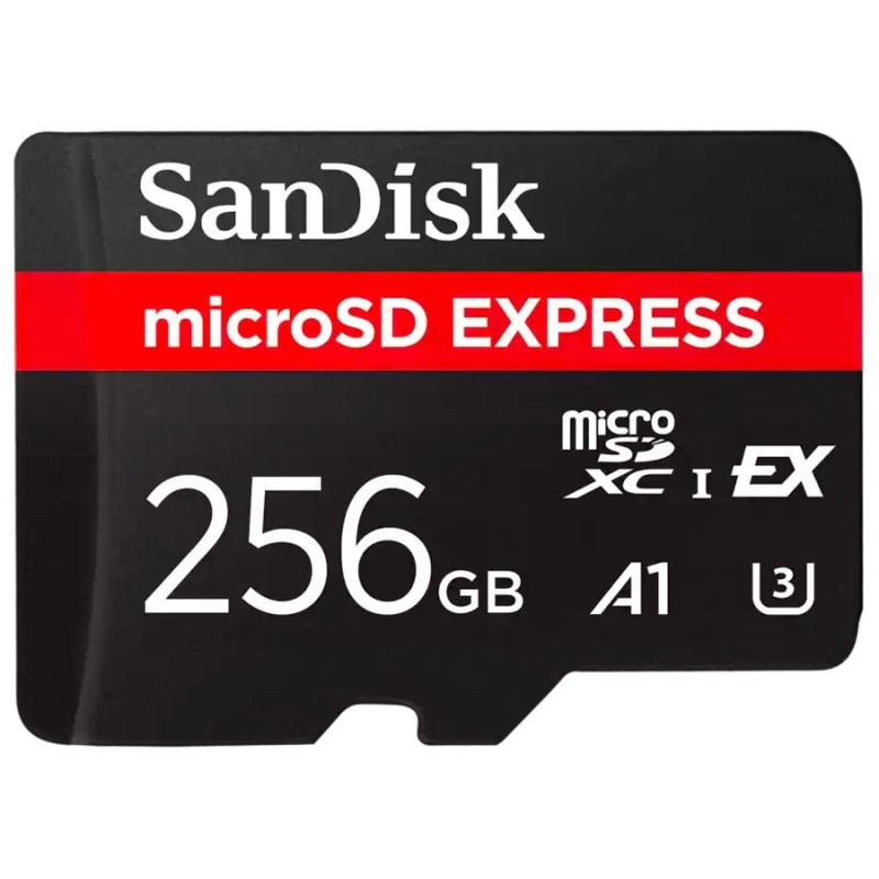 SanDisk Express MicroSD 256GB A1 UHS-I e UHS-II 210MB/s per Switch2