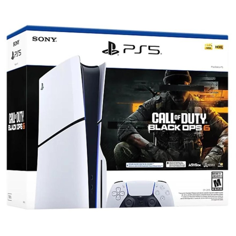 Console Sony PS5 1TB Standard Slim White Call of Duty 6 Bundle - Italia