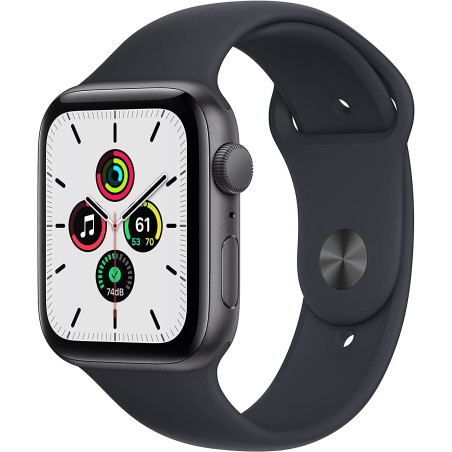Apple Watch SE 1 Gen 44mm Space Grey Aluminium Case/Midnight Sport Band ITA MKQ63TY/A