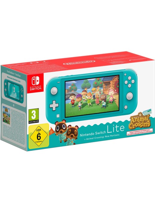 Switch lite Console Animal Crossing Turquoise