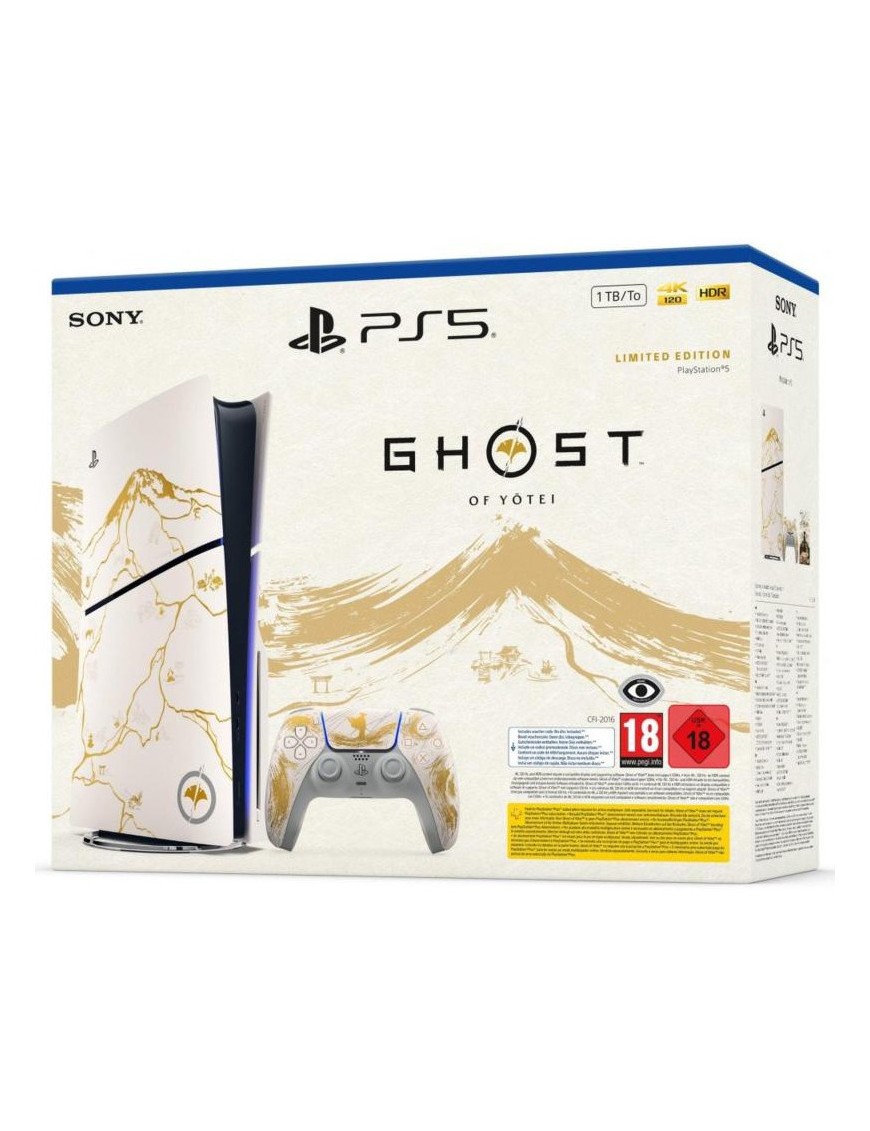 PS5 Console 1TB Ghost Of Yotei Gold Limited Edition White Slim Italia