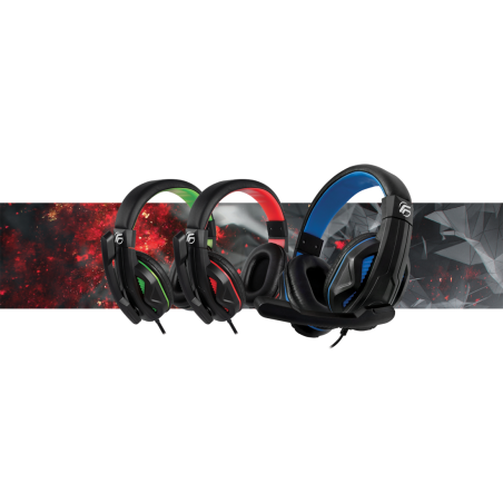 Fenner Tech Cuffie Gaming Soundgame + Microfono PC/Console Green