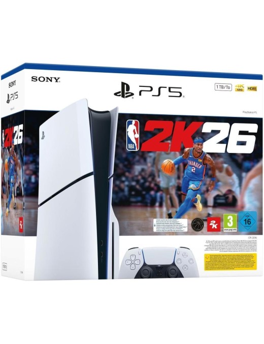 Sony PS5 Console 1TB Standard Slim White + NBA 2K6 Italia