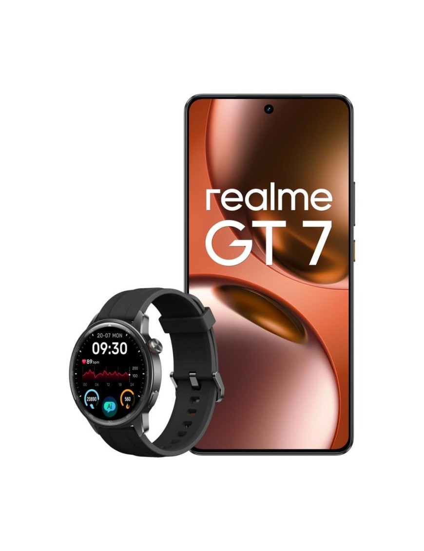 Realme GT 7 12+512GB 6.78" 5G IceSense Black Dual Sim + Watch S2 Italia