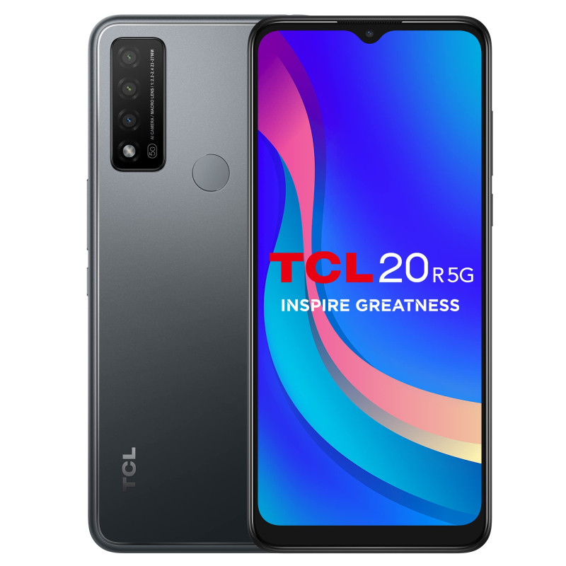 TCL 20R 5G 4+64GB 6.52" Grey Dual Sim Italia