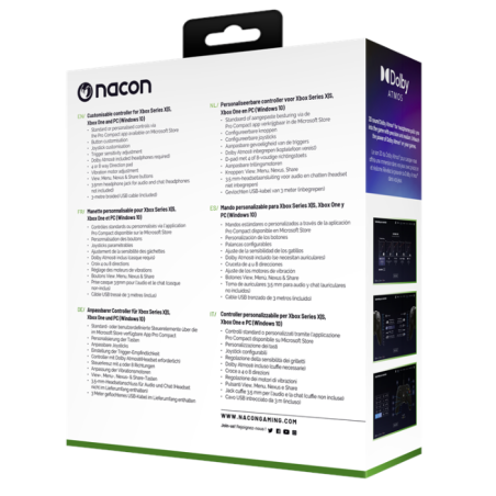 XBOX Serie X Nacon Pro Compact Controller Lic. Ufficiale Xbox Bianco