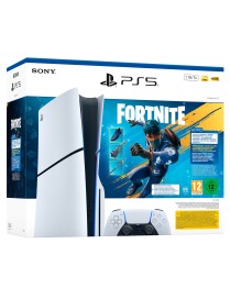 Sony PlayStation 5 PS5 Console 1TB Standard Slim White + Fortnite Flowering Chaos