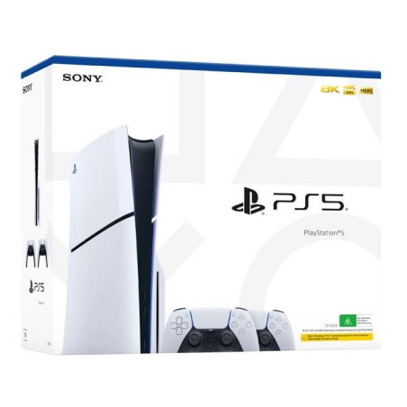 PS5 Console 1TB Standard Slim White + 2 DualSense ITA