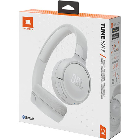 JBL Cuffie Bluetooth T520BT White