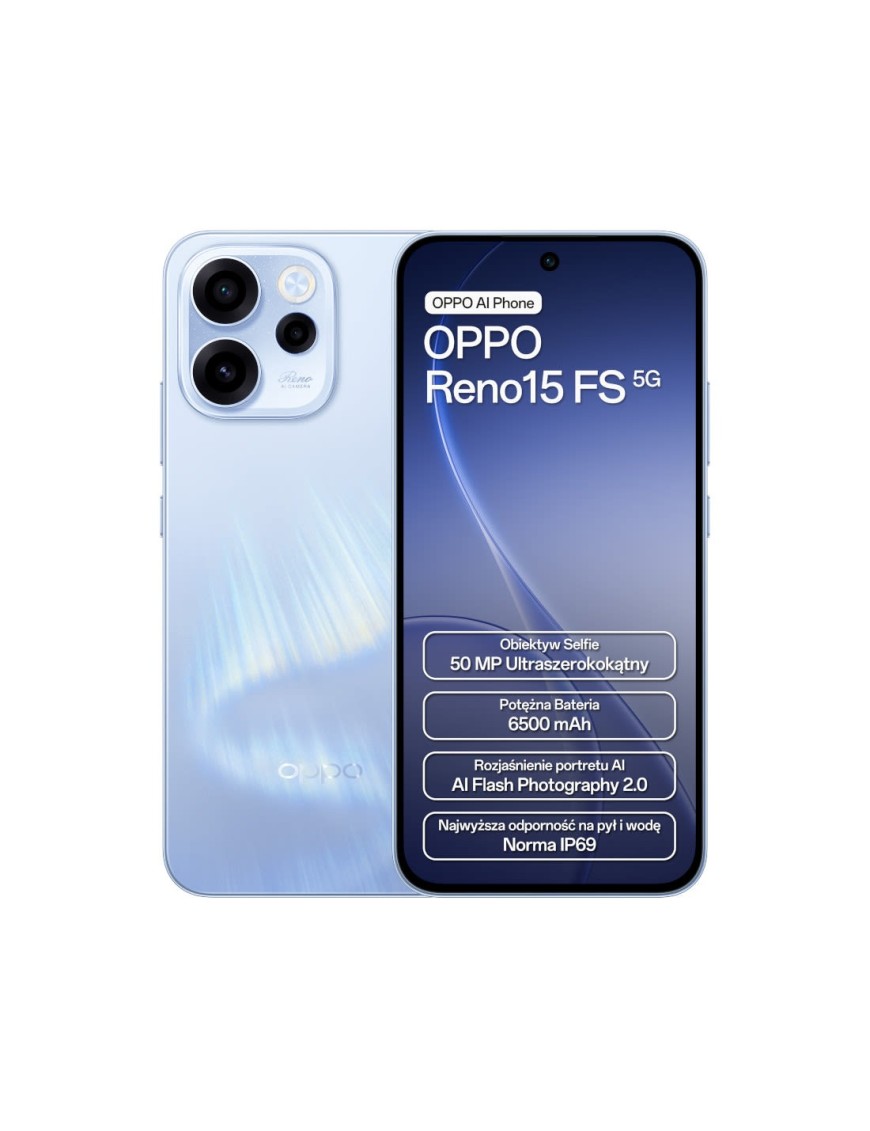 OPPO Reno 15FS 8+512GB 6.57" 5G Aurora Blue Europa