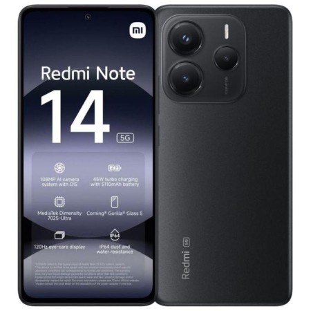 Xiaomi Redmi Note 14 5G 6+128GB 6.67" Midnight Black Europa