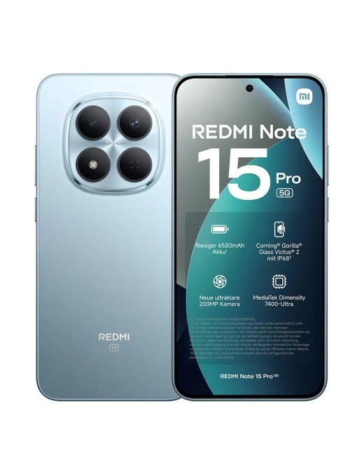 Xiaomi Redmi Note 15 Pro 8+256GB 6.83" 5G Glacier Blue Europa