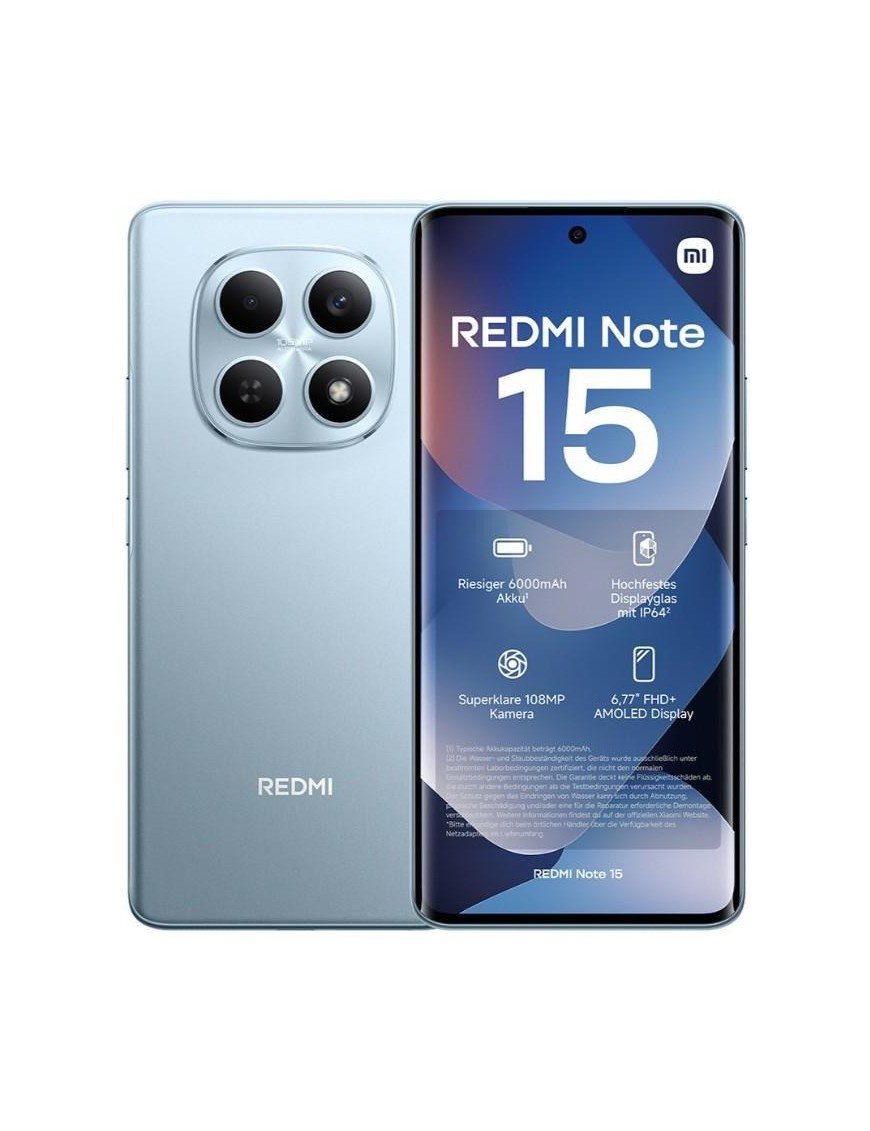 Xiaomi Redmi Note 15 4G 8+256GB 6.77" Glacier Blue Europa