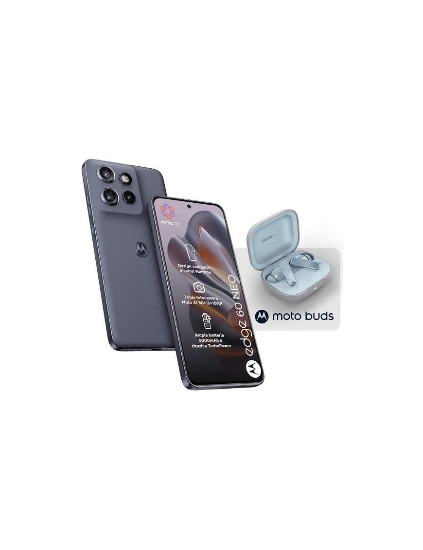 Motorola Edge 60 Neo 8+256GB 6.36" 5G Pantone Grisaille + Moto Buds Italia
