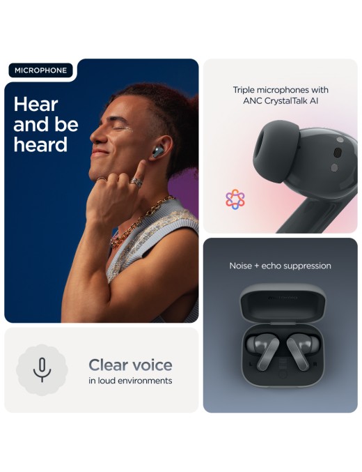 Motorola Moto Buds Bass Dark Shadow