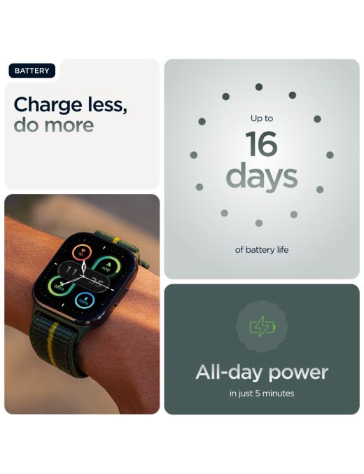Motorola moto watch fit 4.83 cm (1.9") OLED 44.5 mm Digital Touchscreen Green, Grey GPS (satellite)
