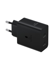 Samsung Caricabatteria Super Fast Charging (50W) con doppia porta USB-C e con cavo USB-C to USB-C