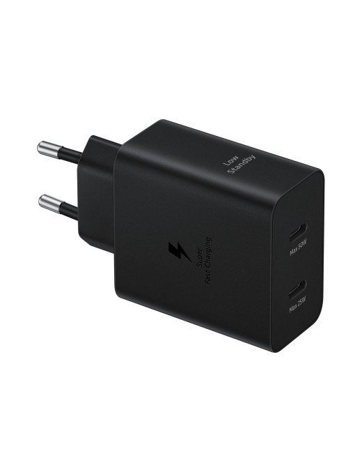Samsung Caricabatteria Super Fast Charging (50W) con doppia porta USB-C e con cavo USB-C to USB-C