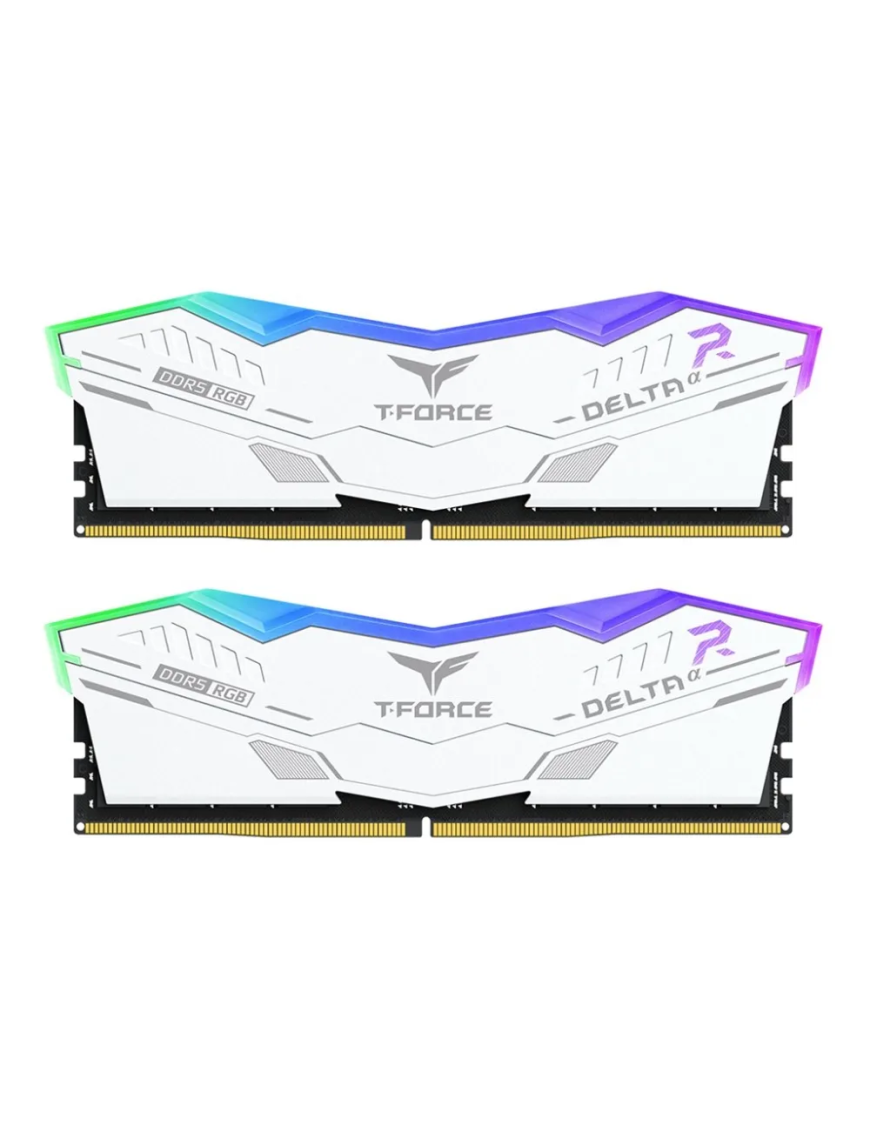 RAM TeamGroup T-Force Delta DIMM 32GB Dual-Kit DDR5-6000 CL30 - RGB White