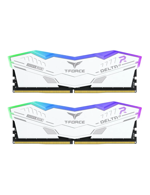 RAM TeamGroup T-Force Delta DIMM 32GB Dual-Kit DDR5-6000 CL30 - RGB White