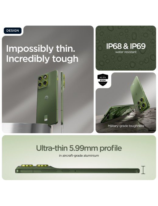 Motorola Edge 70 5G 12+512GB 6.7" PANTONE Bronze Green Europa Brandizzato