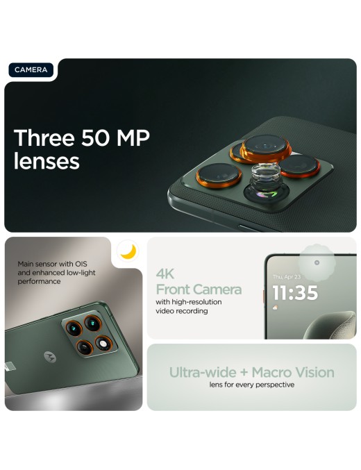Motorola edge 70 17 cm (6.7") Dual SIM Android 16.0 5G USB Type-C 12 GB 512 GB 4800 mAh Green