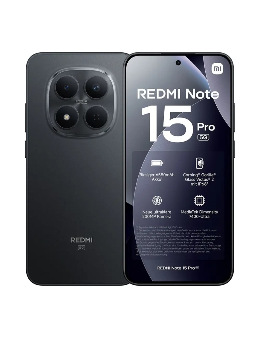 Xiaomi Redmi Note 15 Pro 8+256GB 6.83" 5G Black TIM