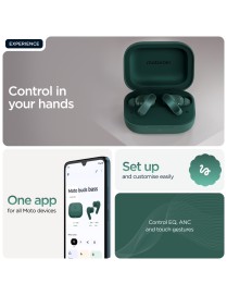 Motorola Auricolari Moto Buds Bass Posy Green