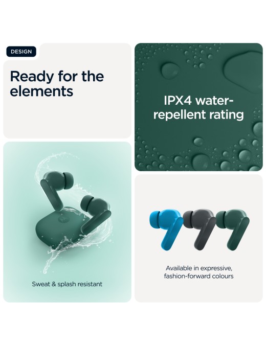 Motorola Moto Buds Bass Headset True Wireless Stereo (TWS) In-ear Calls/Music Bluetooth Green