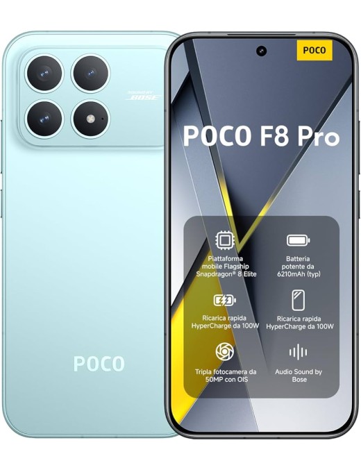 POCO F8 Pro 12+256GB 6.59" 5G Blue Dual Sim Europa