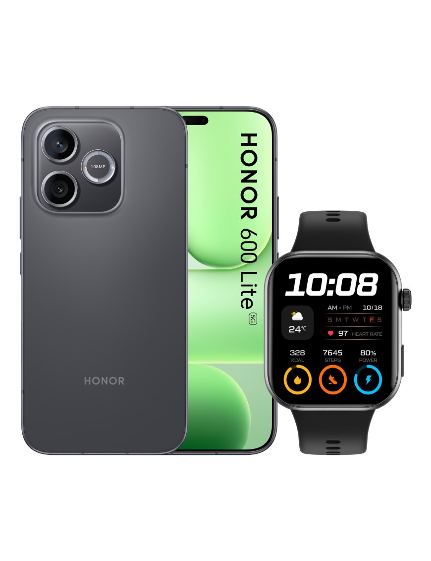 Honor Bundle 600 Lite 256GB Velvet Black + Watch 2i Black Italia