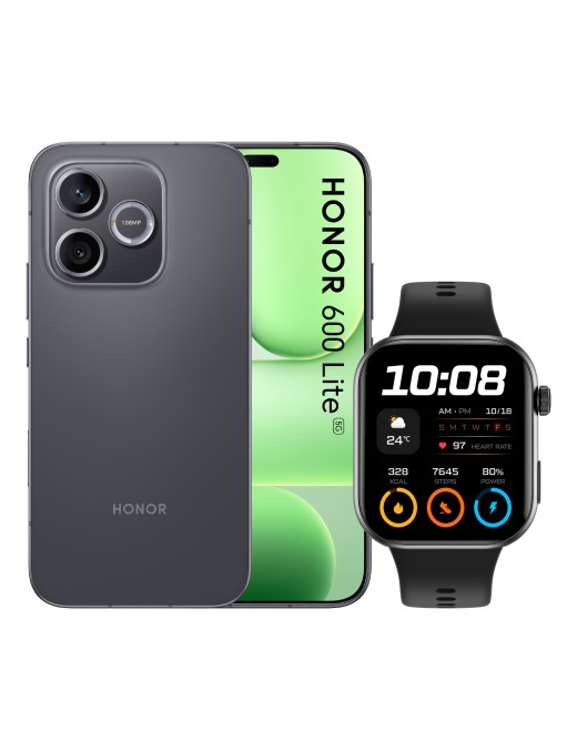 Honor Bundle 600 Lite 256GB Velvet Black + Watch 2i Black Italia