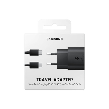 Samsung Caricatore 25W EP-TA800XB FC USB-C + Cavo 1m USB-C Black
