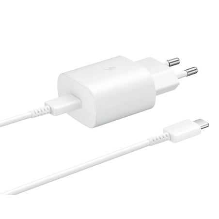 Samsung Caricatore 25W EP-TA800XW FC USB-C + Cavo 1m USB-C White
