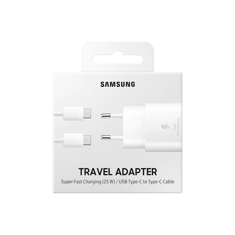 Samsung Caricatore 25W EP-TA800XW FC USB-C + Cavo 1m USB-C White